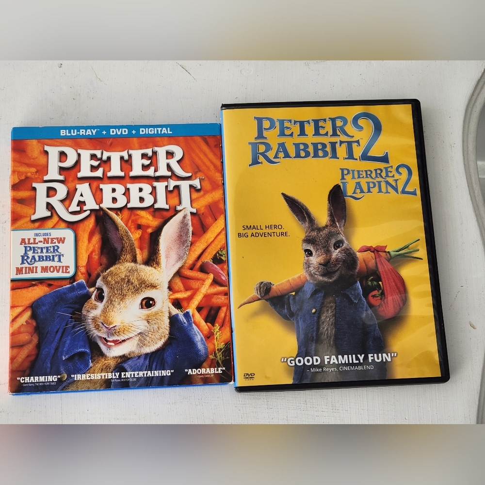 Peter Rabbit I & II Movie Collection Blu-Ray & DVD Set